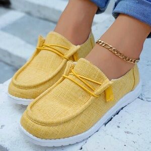 SHEIN Yellow Loafers